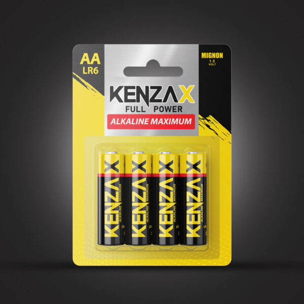 باتری قلمی کارتی Kenzax-AA-LR6-4