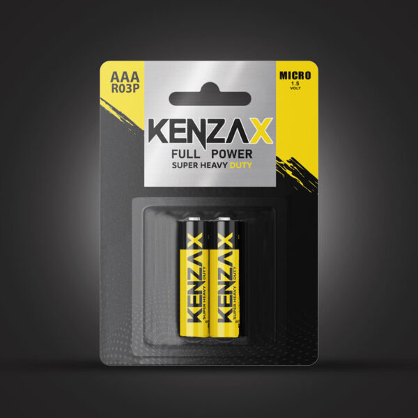 باتری نیم قلمی کارتی Kenzax-AAA-R03P-2